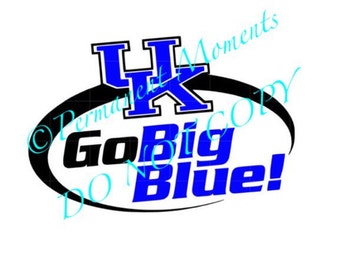 SVG STUDIO University of Kentucky Go Big Blue Scalable Vector Instant Download Commercial Use Cutting File Cricut Explore Silhouette Cameo