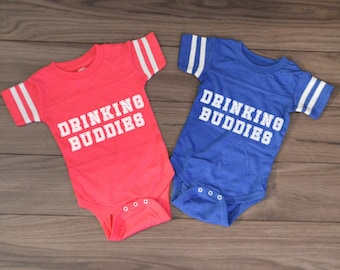 Drinking Buddies Bodysuit Onesie Set by InfiniteWares