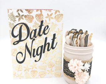 Date Night Jar 52 Fun Date Night Ideas Date Night Cards Date Night Jar 52 Fun Date Night Ideas Date Night Cards