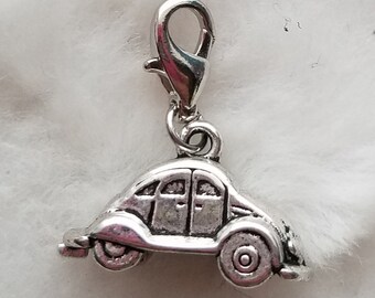 VW Slug Bug Car Charm - Clip-On - Ready to Wear