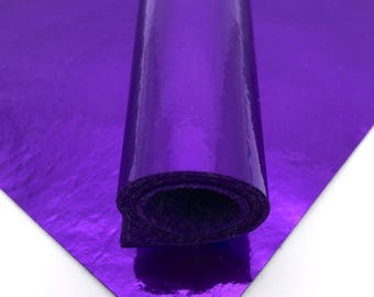 Purple Metallic Felt / 1 sheet / 8x12" (20X30cm) / Metallic wool Felt / Felt sheets / Crafting felt / Felt toys /Felt flowers/shiny purple