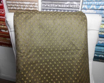 Olive Suede Embroidery Remnant Fabric, 3.8 Yard Piece, Upholstery, Bedding, Home Decor