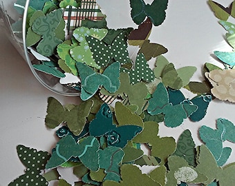 100 Paper Butterflies, Butterfly confetti, Butterfly punches, Confetti, Paper Embellishment