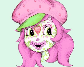Sugarberry Skullcake Fine Art Print