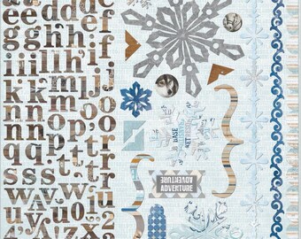 Bo Bunny Whiteout 12x12 Stickers