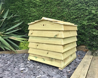 Noaway Countertop Compost Bin in Walnut