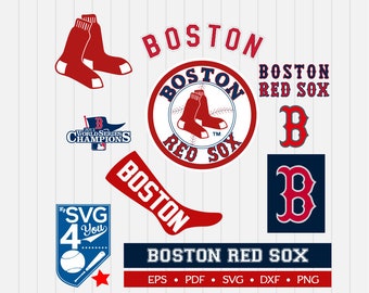 Boston Red Sox Cut Files, SVG Files, Baseball Clipart, Cricut Boston Red Sox Cutting Files, Baseball DXF, Clipart, Instant Download