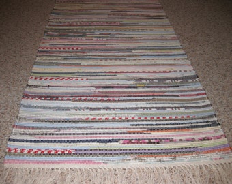 Upcycled rag rug | Etsy