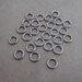 100 stainless steel open jump rings 18 gauge 6mm