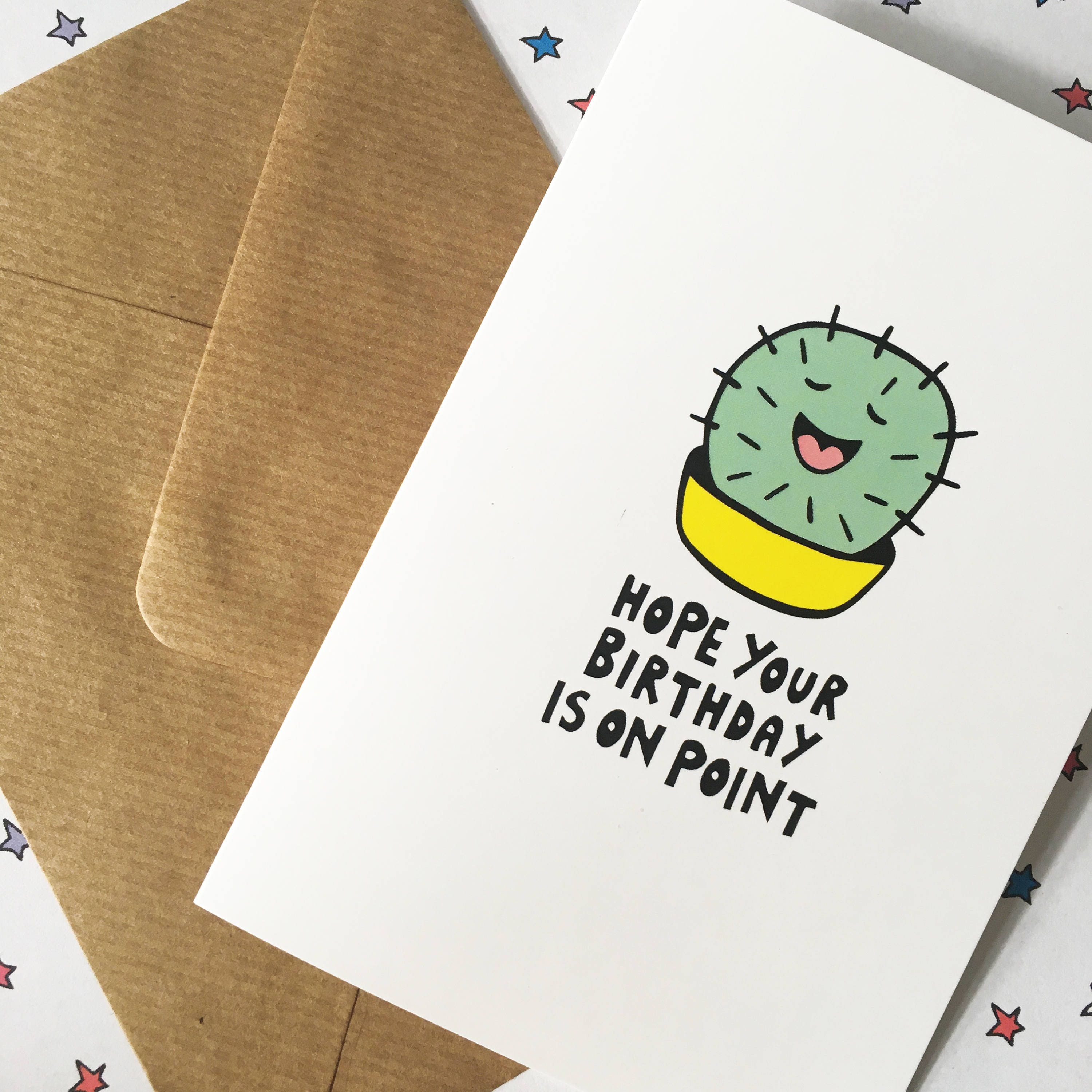 Cactus Birthday Card Funny Birthday Card Pun Birthday Card