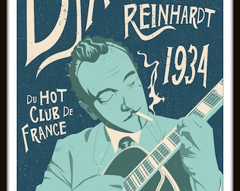 Django Reinhardt by Elliot Griffin Limited Edition Print