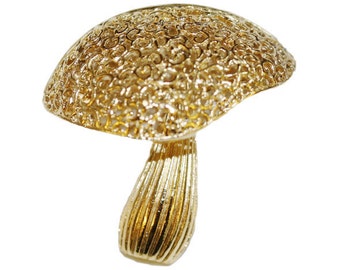 VINTAGE - mushroom brooch