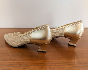 California Magdesians Gold Mesh Heel 9.5