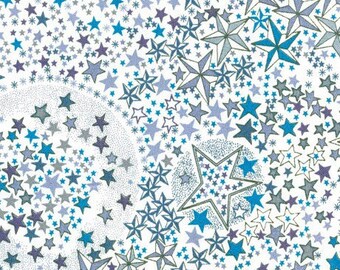 Fabric flowers, liberty, stars, adelajda
