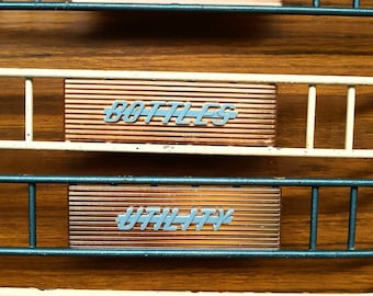 Set of 4 Original Retro Metal Fridge Sheves