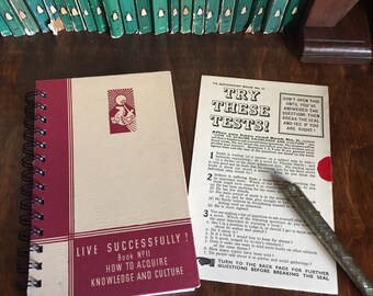 Small vintage book journal- 1950s Self Help