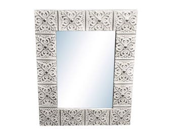Large Snowflake 16 in. 22 in. Tin Mirror