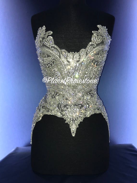 Bodice Applique - PlanetRhinestone