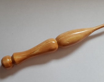 Crochet Hook Olive wood crochet hook handmade Ergonomic Design (4mm)