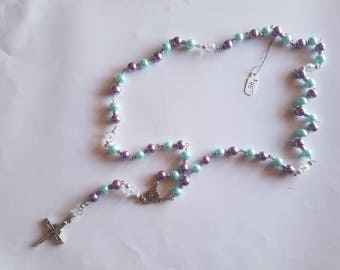 Rosary prayer bead necklace