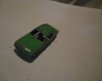Vintage Tootsietoy Green Mustang Toy Car, collectable, USA, Chicago
