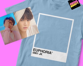 방탄소년단 BTS Jungkook Euphoria Pantone Card Unisex Kpop Shirt | bts kpop | bts | bts shirt