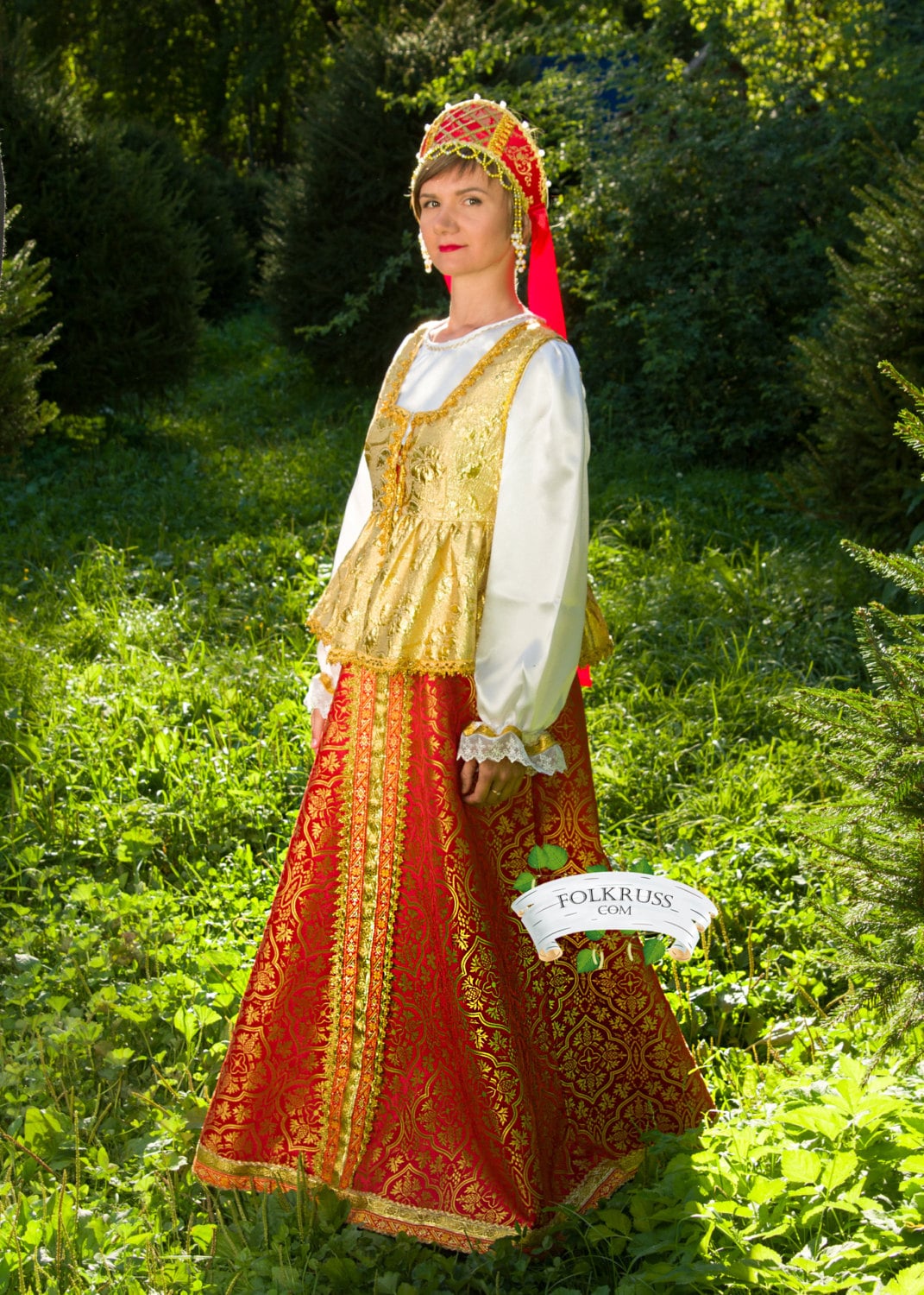 Russian Traditional Slavic Dress For Woman Sudarinya Scenic
