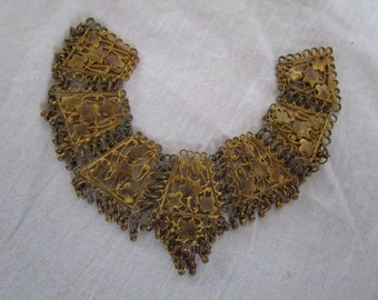 Antique Filigree Brass Jewelry Adornment Pendant