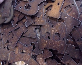 Metal Rustic Letters - ORDER as many letters as you need - 2 inch