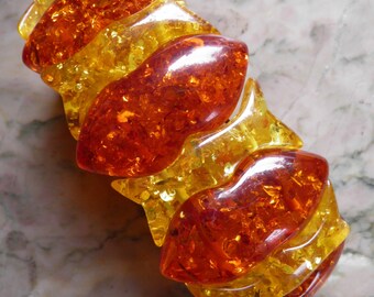 Chunky, Bold Vintage Amber Bracelet