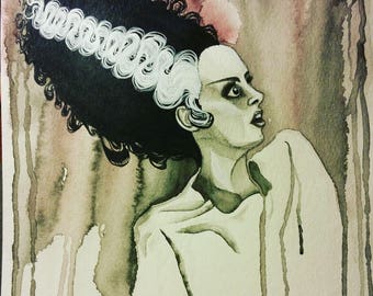Bride of Frankenstein Digital Print