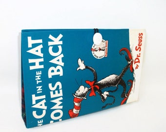 Book Purse Dr. Seuss Cat in the Hat Comes Back Clutch Handbag Tablet Device Cover