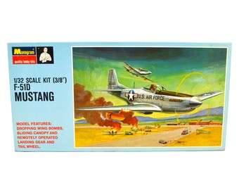 Model Airplane Kit Monogram 1/32 US F-51D Mustang WW2 Fighter Plane Plastic Aircraft