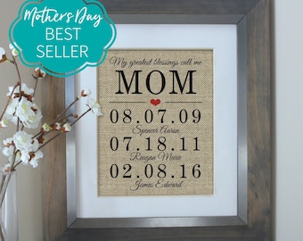 Mothers Day Gift Personalized Mothers Day Gift from Daughter Mom Gift from Son Birthday Gifts for Mom Gift for Mom Mothers Day from Daughter