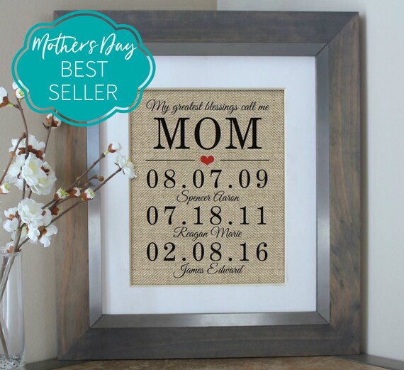 Mothers Day Gift Personalized Mothers Day Gift from Daughter Mom Gift from Son Birthday Gifts for Mom Gift for Mom Mothers Day from Daughter