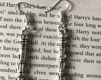 Dr Who style sonic screwdriver earrings