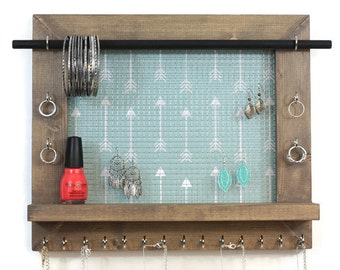 Jewelry Organizer - Boho Style Wall Hanging Jewelry Display - Jewelry Holders