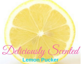 LEMON PUCKER Fragrance Oil 2 or 4 oz for candles, soap, perfume oil, cosmetics, soap making, best, pure, concentrated, skin safe, supply
