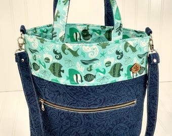 Foldover Tote - Aquatic Life