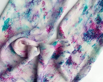 Sock Blanks Speckles 4 ply Hand Dyed Yarn Wool, Nylon, Sock Yarn 4Ply- Iris Sock Blank