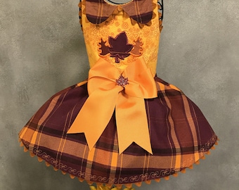 FALL: Autumn Plaid Dog Dress
