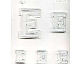 Collegiate Letter "E" Chocolate Candy Mold