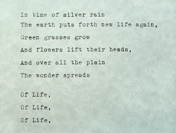 Typé citation Langston Hughes poème machine à écrire citation