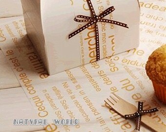 50 sheet French Food Wrapping Paper,Nougat wrapping Paper,cake Wax Paper,Soap Packaging Paper,Greaseproof Baking Paper,candy paper