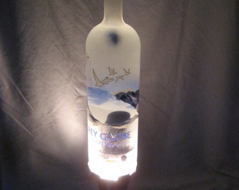 Custom Lava Lamp Light Grey Goose Vodka 1 liter