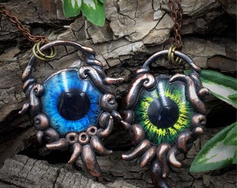Eyeball Jewelry | Electroformed | Octopus Eye