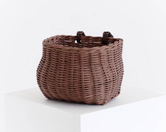 Handwoven bicycle basket, Wicker bike baskets, Front bike basket, Rear bike basket, Ethically produced, Bike basket, Basket for bike,