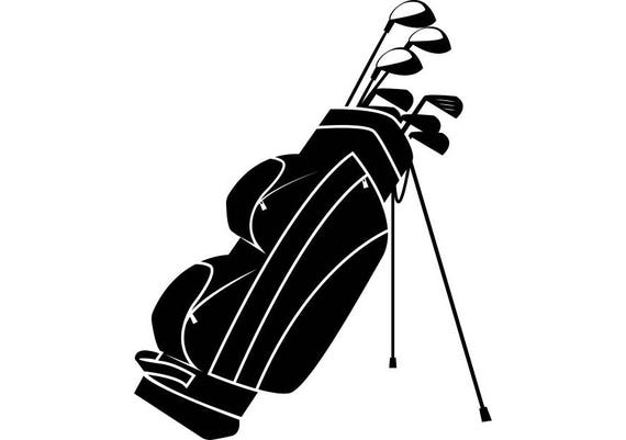 Golf Club Bag Golfer Golfing Clubs Sports Game .SVG .EPS .PNG