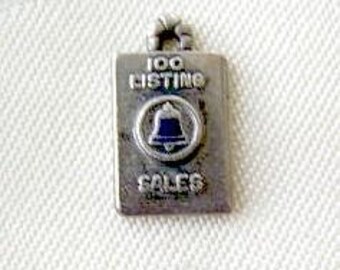 Bell Telephone Charm Vintage Sterling Silver