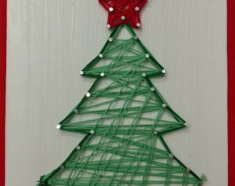 festive christmas tree string